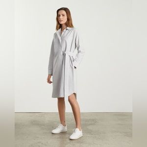 Everlane The Oxford Shirtdress Black White Stripe XXS